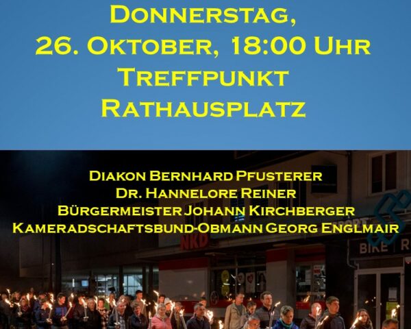 Fackelzug am 26. Oktober