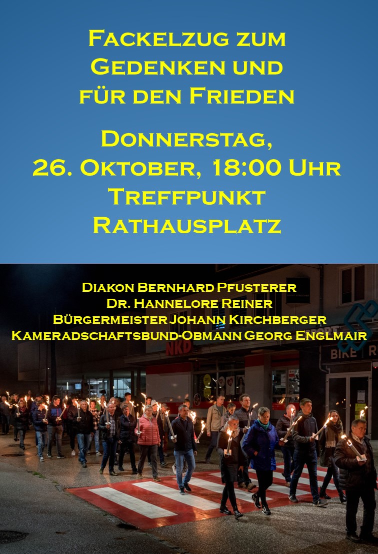 Fackelzug am 26. Oktober